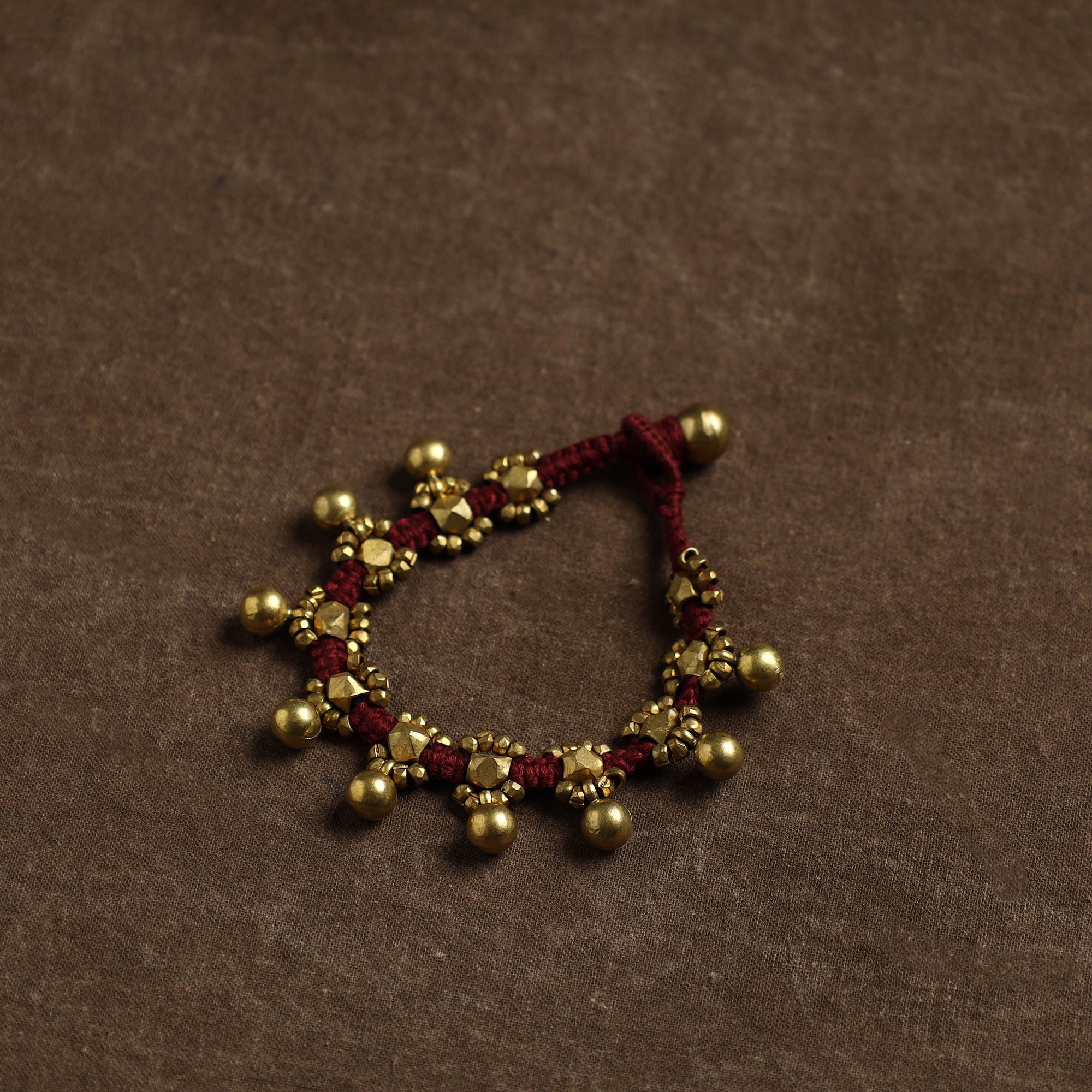 ASHOKA ASSEMBLE - CELEBRATING CRAFTS OF ODISHA Tribal Odisha Dokra Threadwork Handmade Bracelet 55