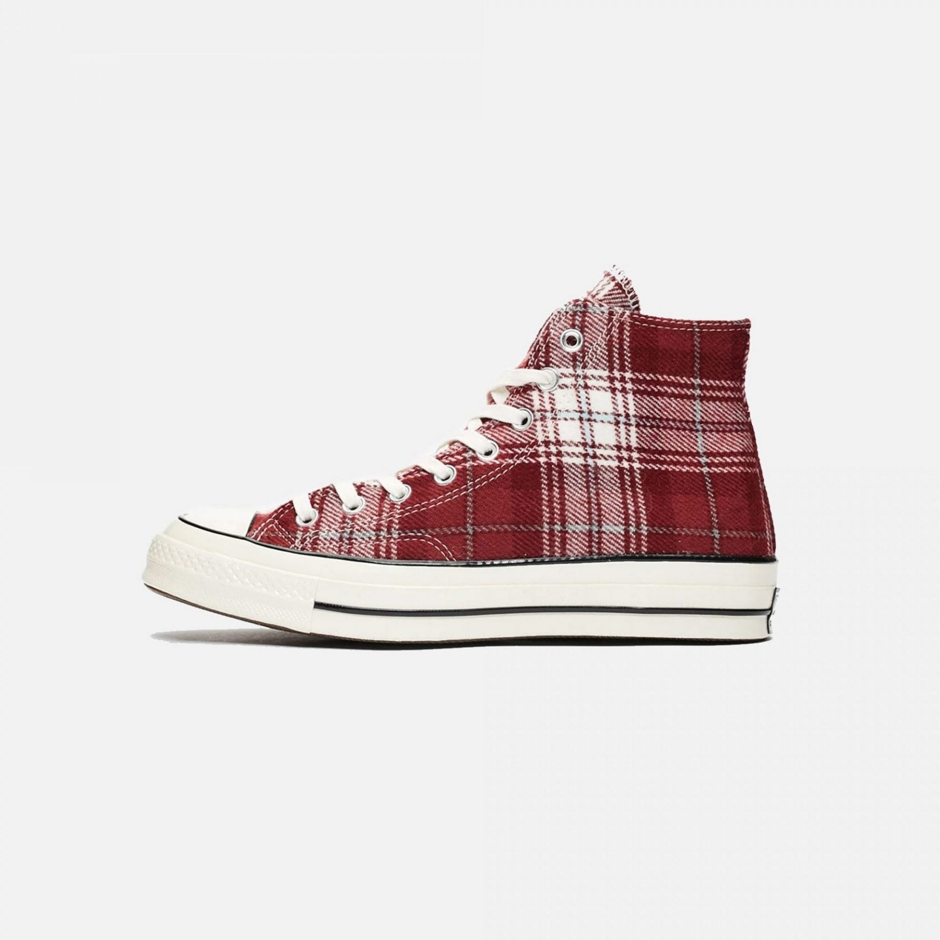 Converse | CHUCK TAYLOR 70 ELEVATED PLAID HI DARK BURGUNDY - view 4