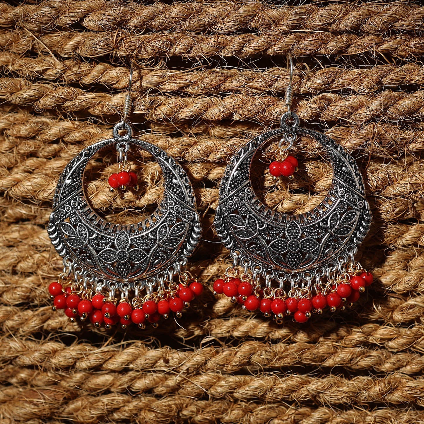 JALPARI Aadhya Handcrafted GS Beaded Earrings - view 2