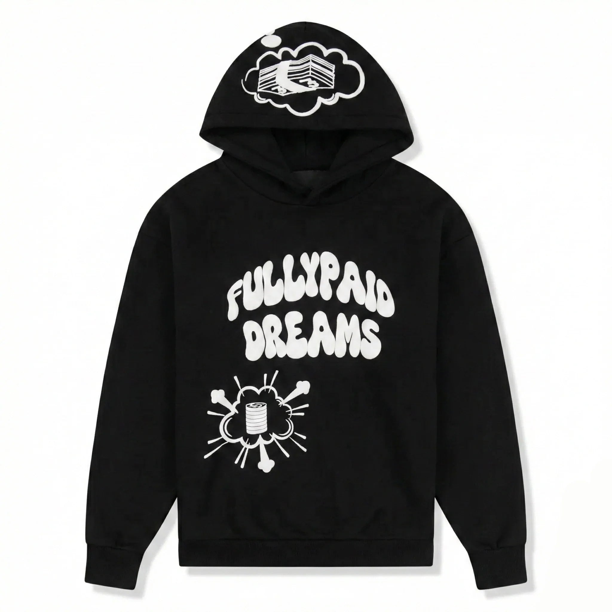 Fully Paid Dreams Black White Hoodie