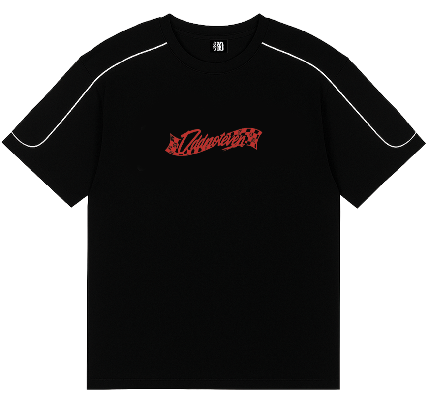 oddnoteven Racer Black Tshirt - view 2