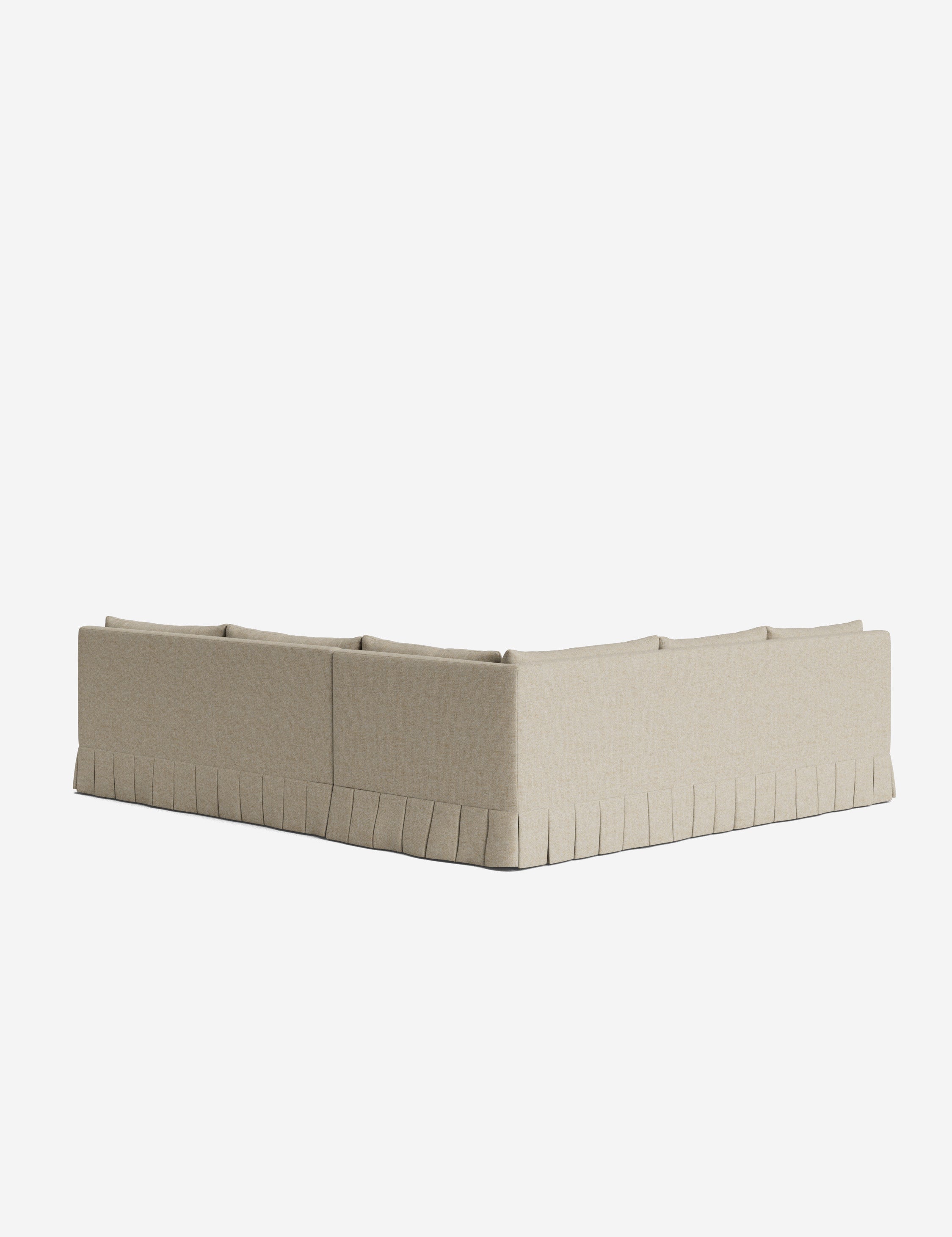 Lulu and Georgia Portola Luxe Depth Pleated Corner Sectional Sofa - view 114