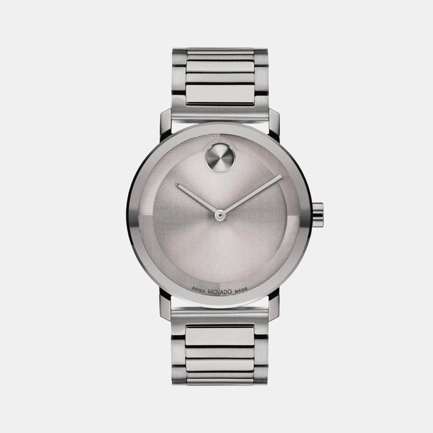 Movado Bold Men Quartz Grey Dial Analog Stainless Steel Watch 3601096