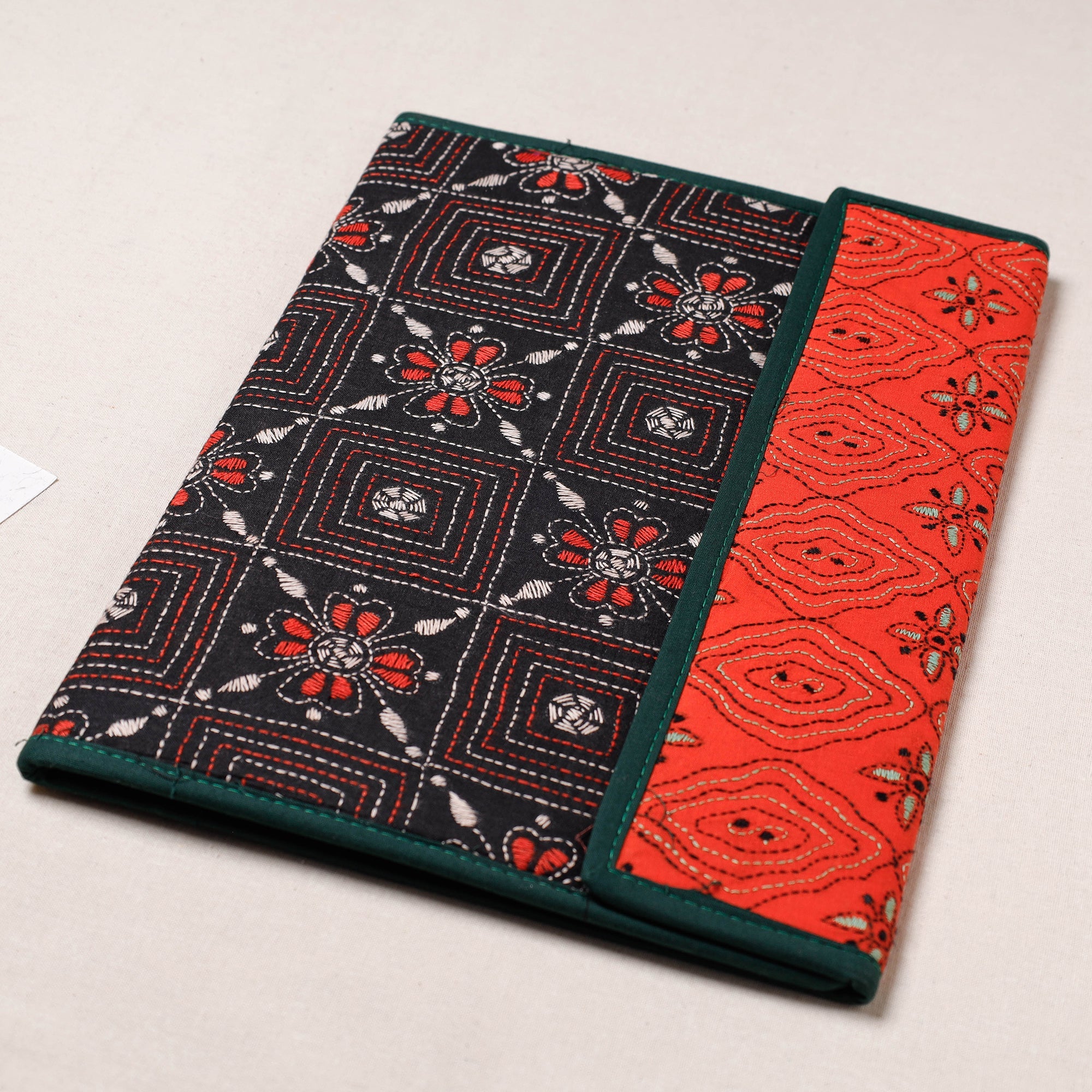 ASALKAAR Bengal Kantha Work Handcrafted File Folder - view 2