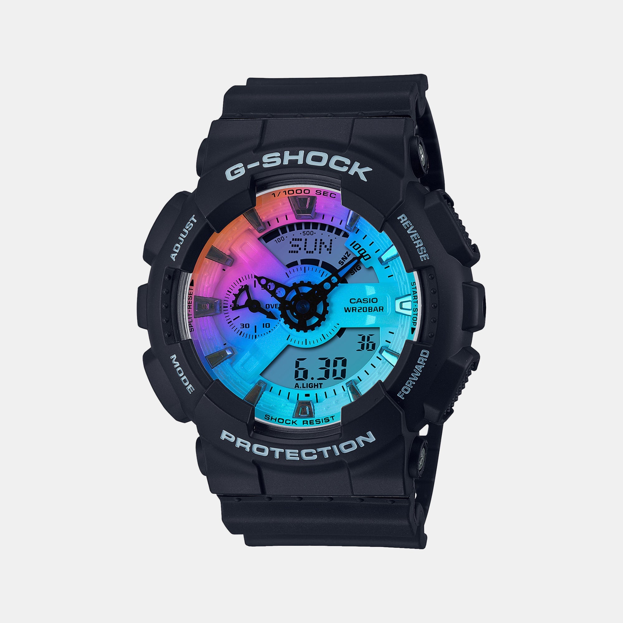 Casio G-Shock Men Quartz Black Dial Analog-Digital Resin Watch G1267