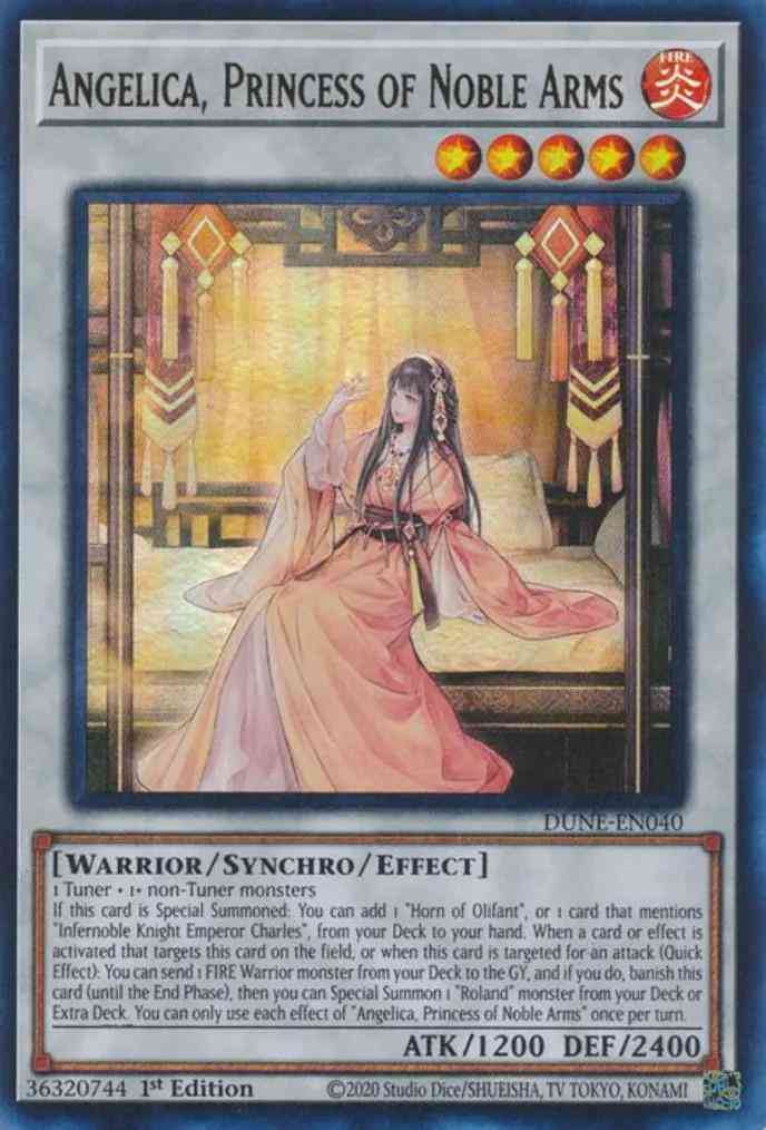 Yu-Gi-Oh! Angelica, Princess of Noble Arms - DUNE-EN040 - Ultra Rare - 1st Edition