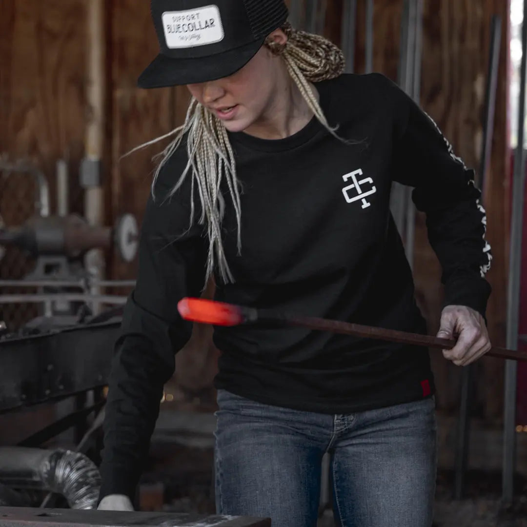 Radial Grit Long Sleeve – Black