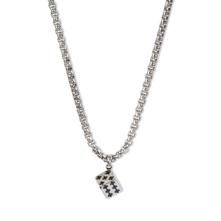 Bigsmall Dice Charm With Chain - view 3