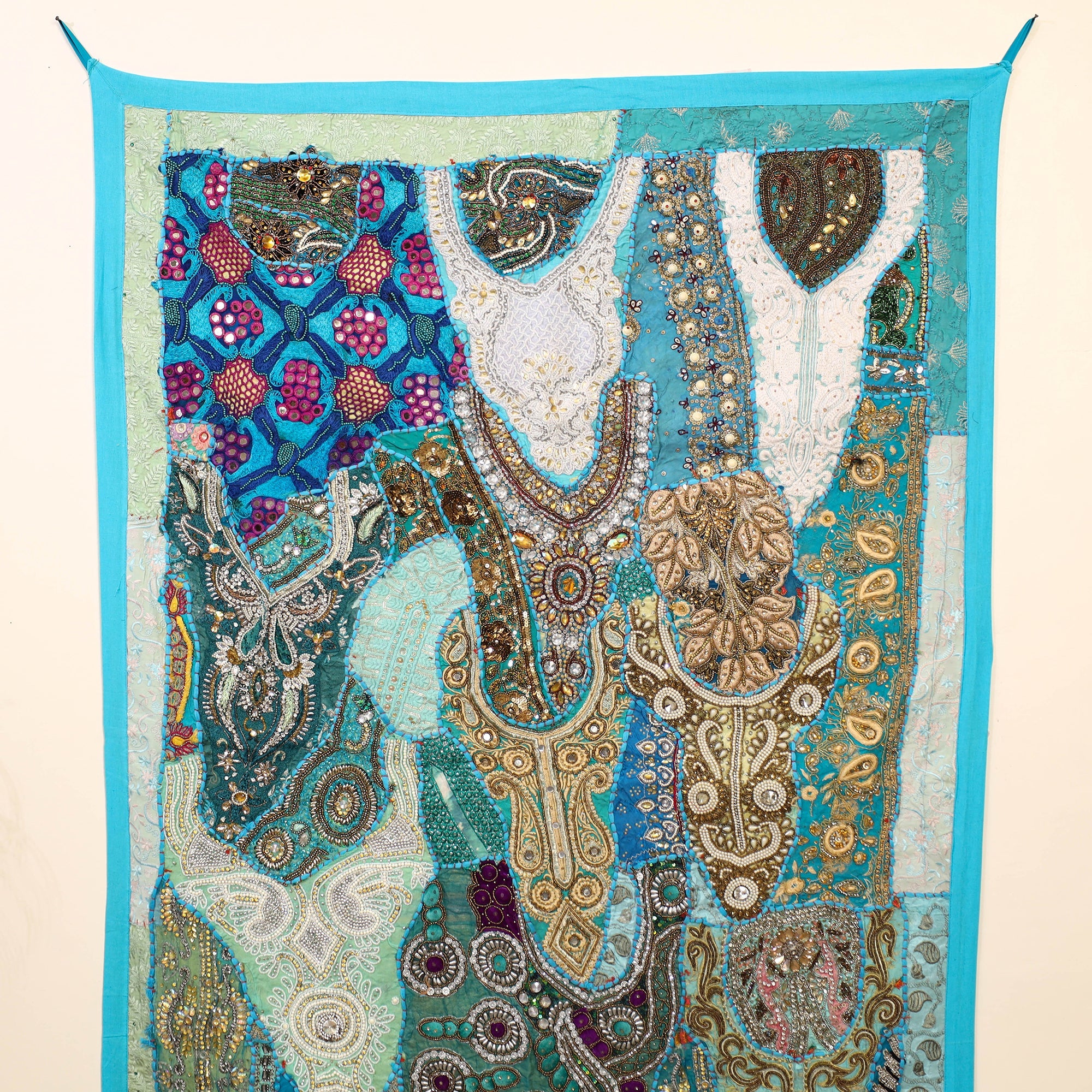 KACHCHH JI CHHAAP Banjara Beadwork Embroidery Tapestry Wall Hanging 03 - view 2
