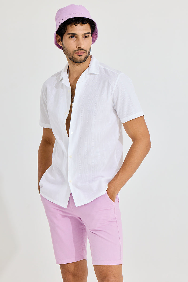SNITCH Mini Quadfour Line White Shirt