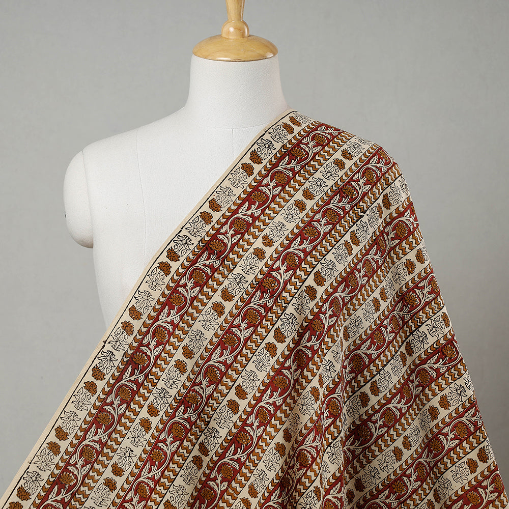 BAGRU DABU PRINTS Brown - Bagru Block Print Cotton Fabric