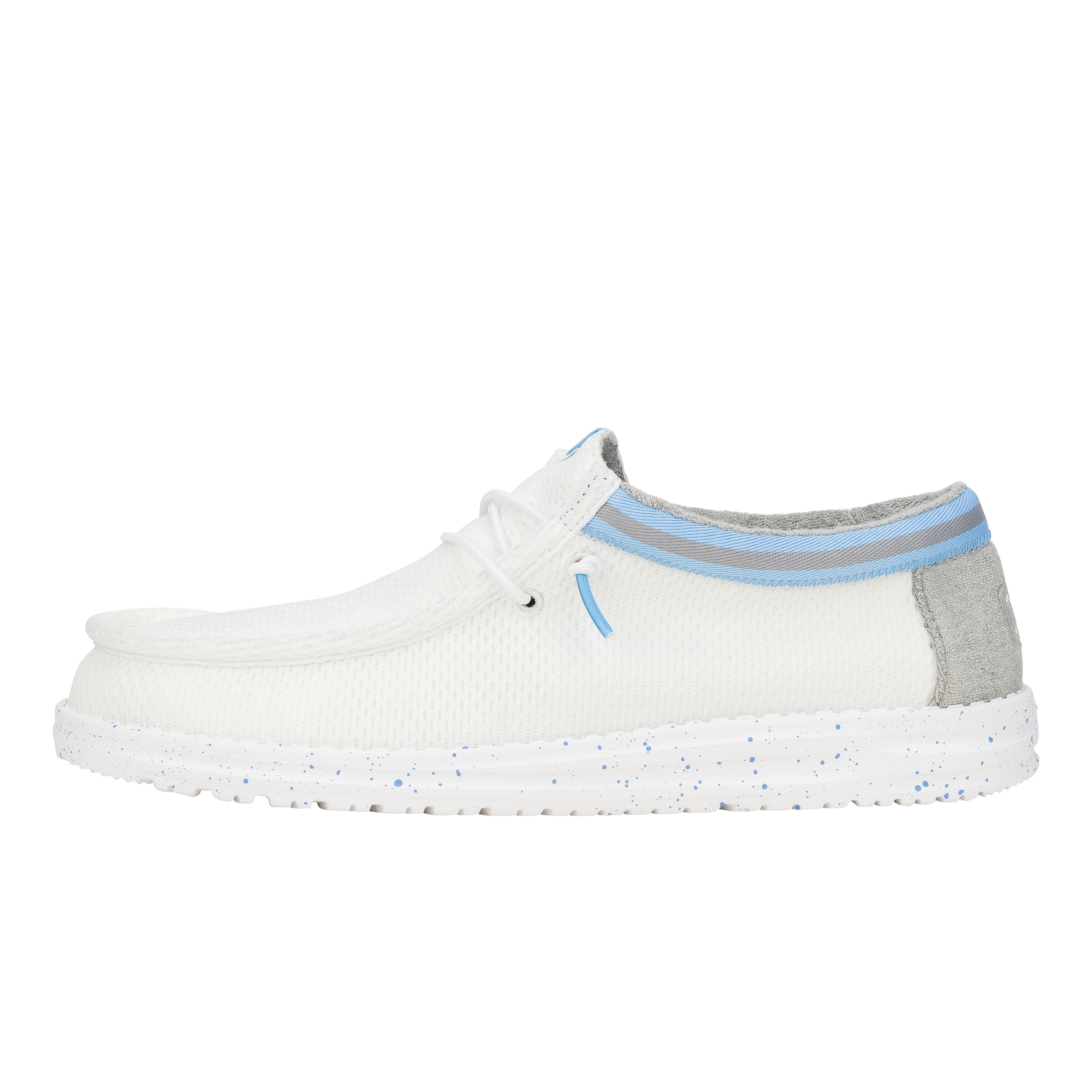 HEYDUDE shoes Wally Varsity Jersey - White Blue