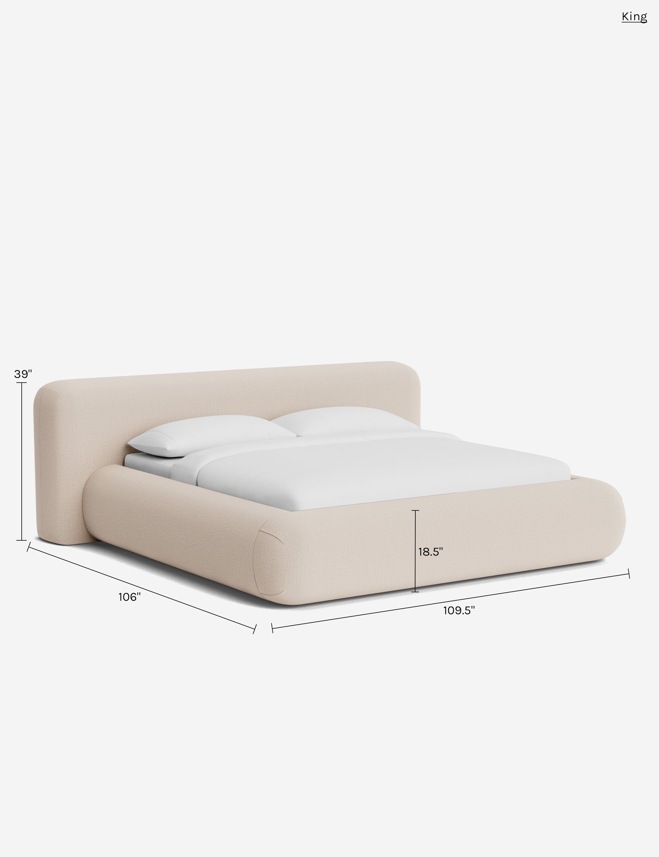 Lulu and Georgia Penley Rounded Platform Bed - view 228