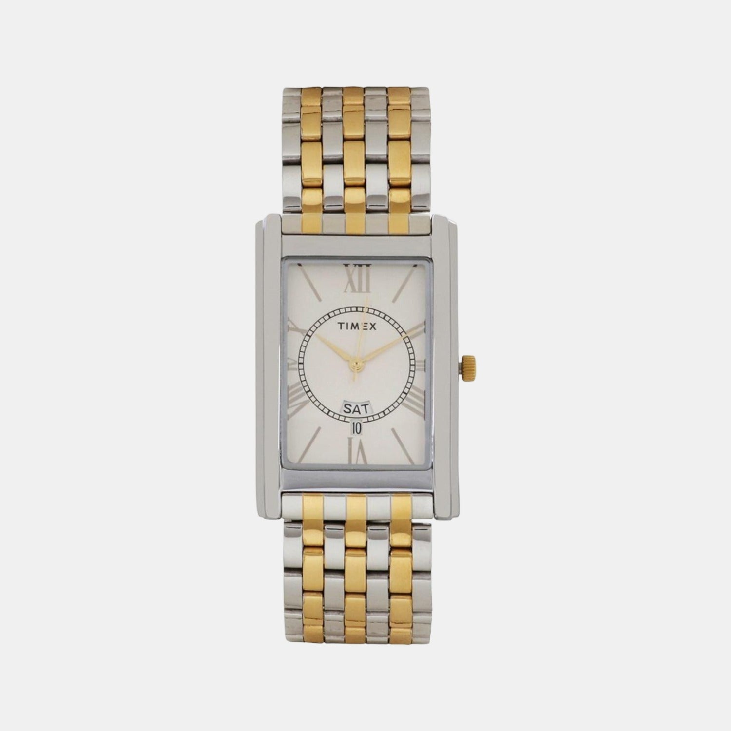 Timex Empera Men Quartz Silver Dial Analog Stainless Steel Watch TW0TG6111