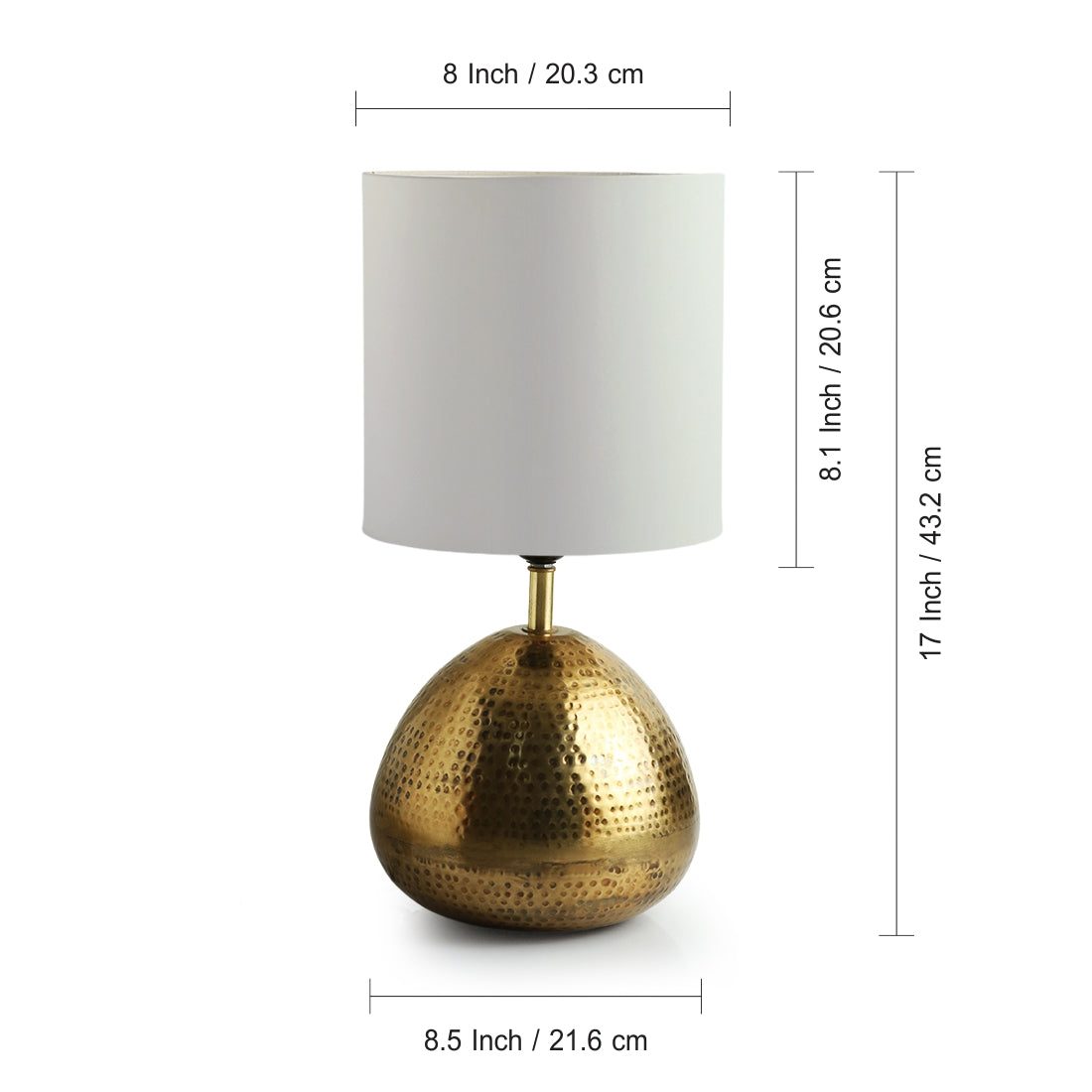 EXCLUSIVELANE 'Golden Droplet' Decorative Table Lamp (17.0 Inches, Iron) - view 6