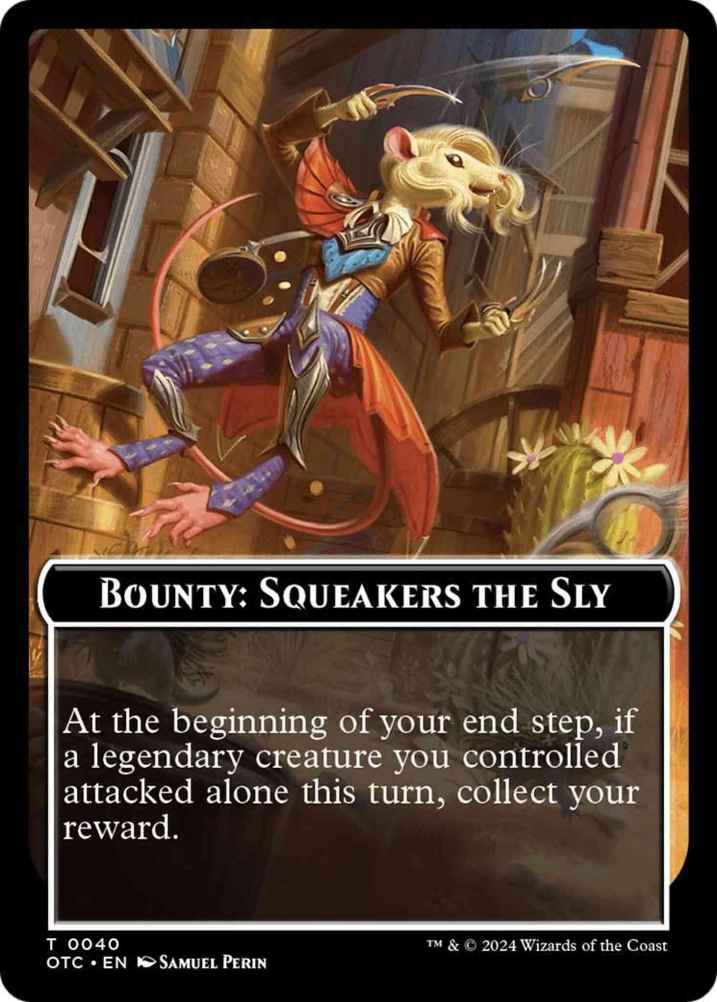 Magic Bounty: Squeakers the Sly Token [40] [Outlaws of Thunder Junction: Commander: Tokens] [Non-Foil]