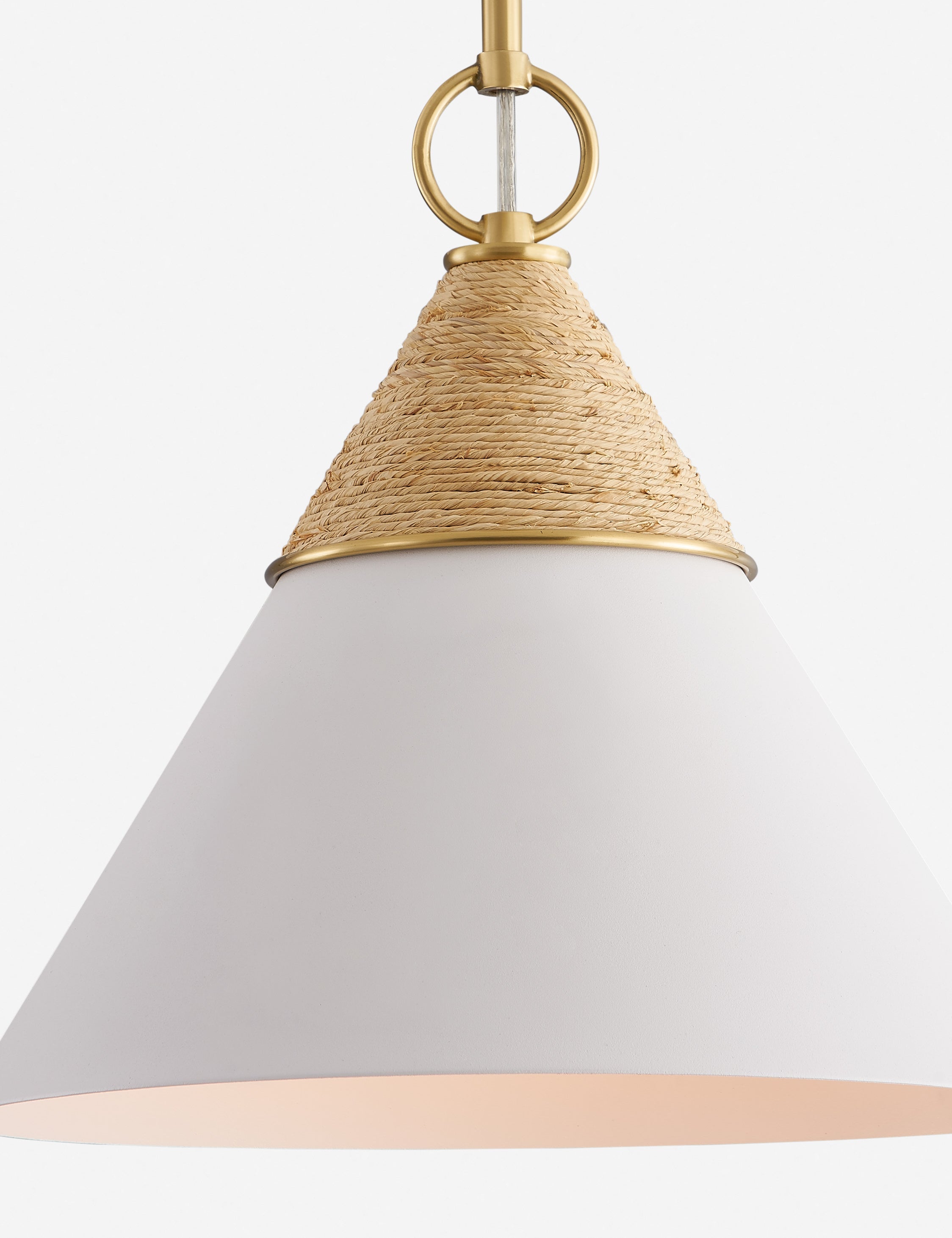Lulu and Georgia Rooney Pendant Light – White and Natural - view 3