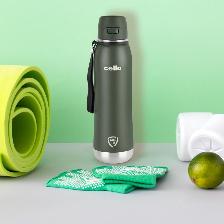Cello Duro Ace Flask, Vacusteel Water Bottle 600ml