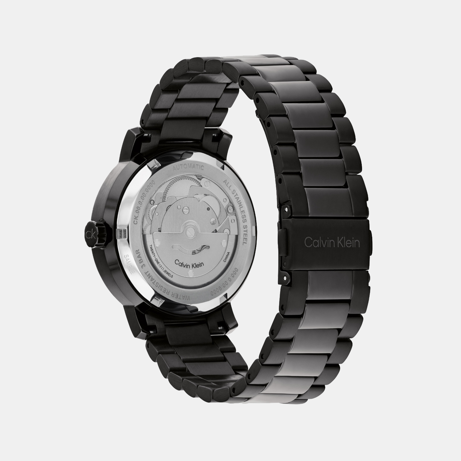 Calvin Klein Ck Iconic Unisex Automatic Black Dial Analog Stainless Steel Watch 25300017 - view 3