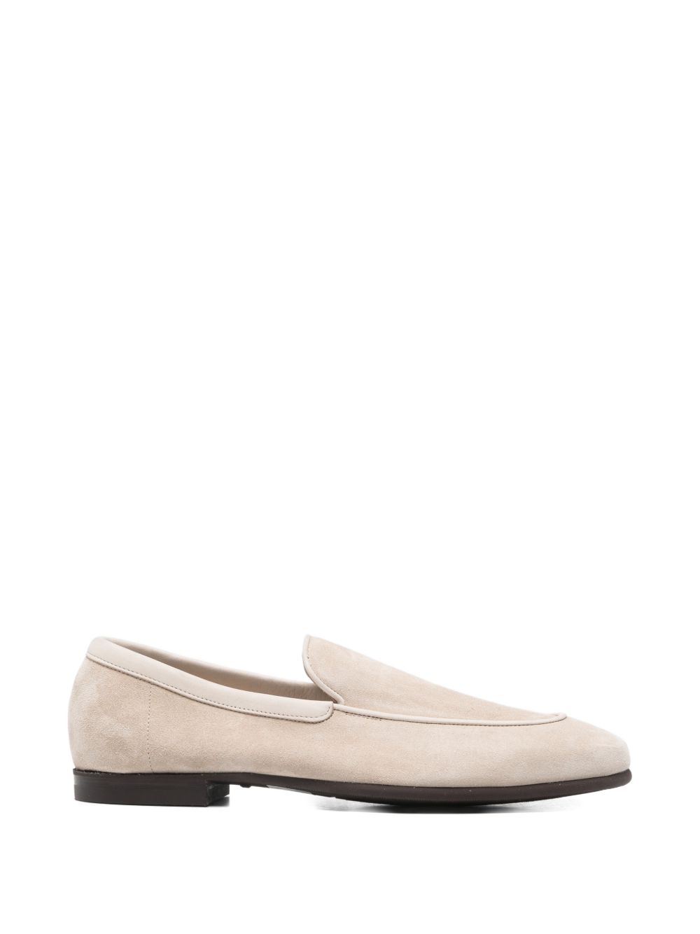 John Lobb natural piped loafers – Suede 100%