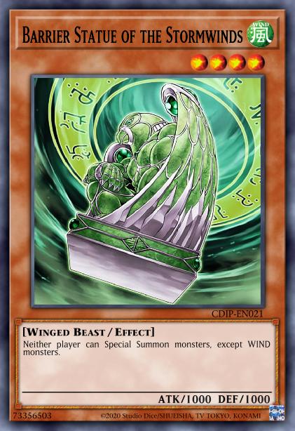 Yu-Gi-Oh! Barrier Statue of the Stormwinds - CDIP-EN021 - Common - Unlimited
