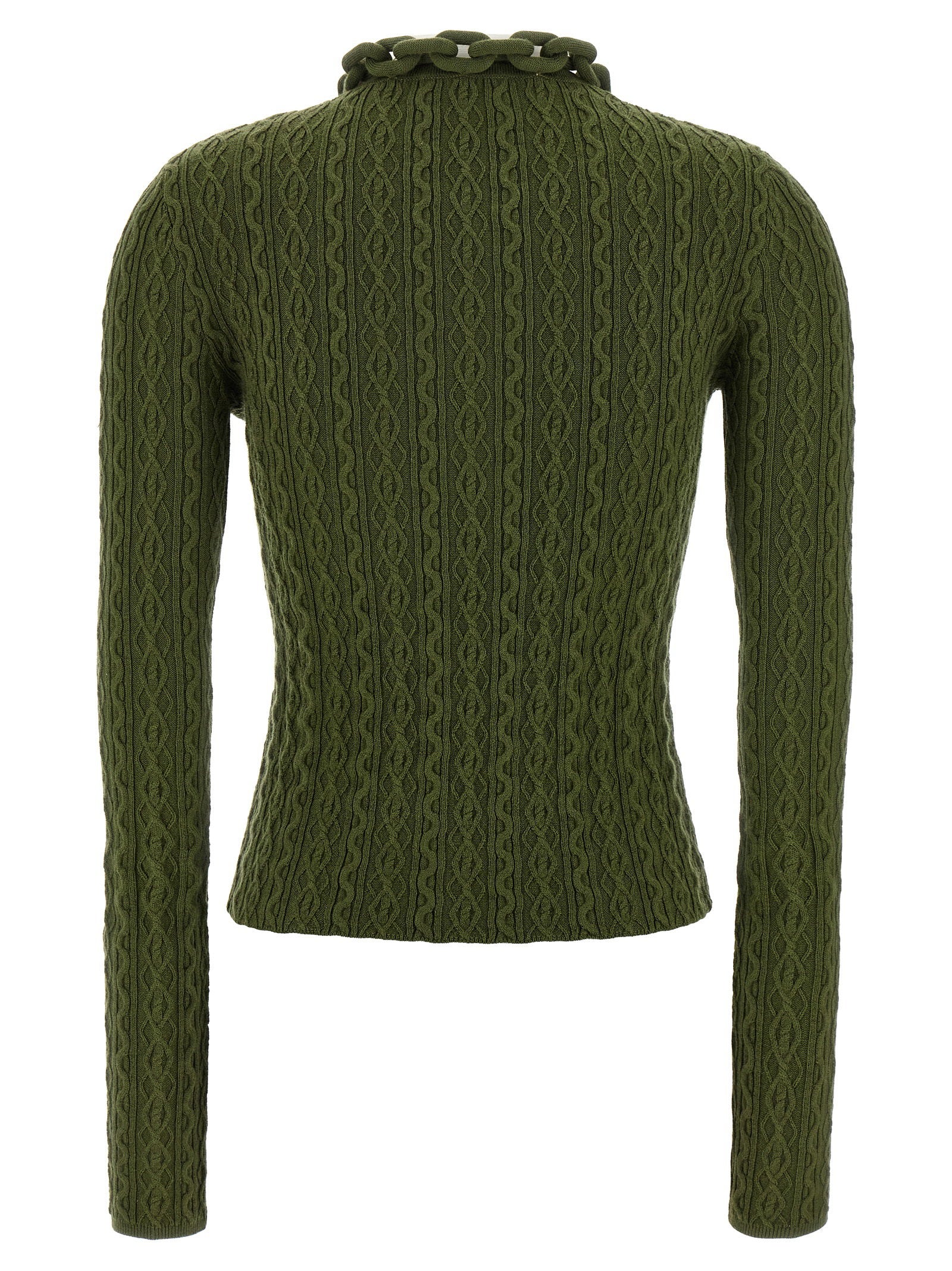 Paco Rabanne Necklace Sweater – 90% wool, 10% cashmere - view 2