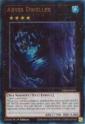 Yu-Gi-Oh! Abyss Dweller - RA02-EN033 - Prismatic Ultimate Rare - 1st Edition