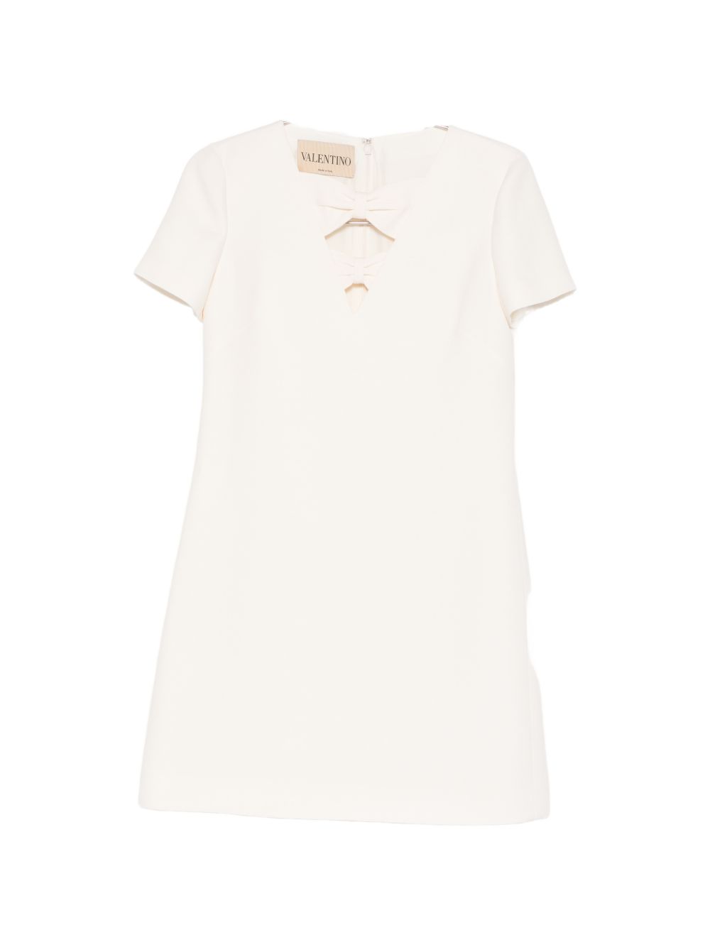 Valentino Wool and silk blend short dress – Silk 35% Virgin Wool 65%