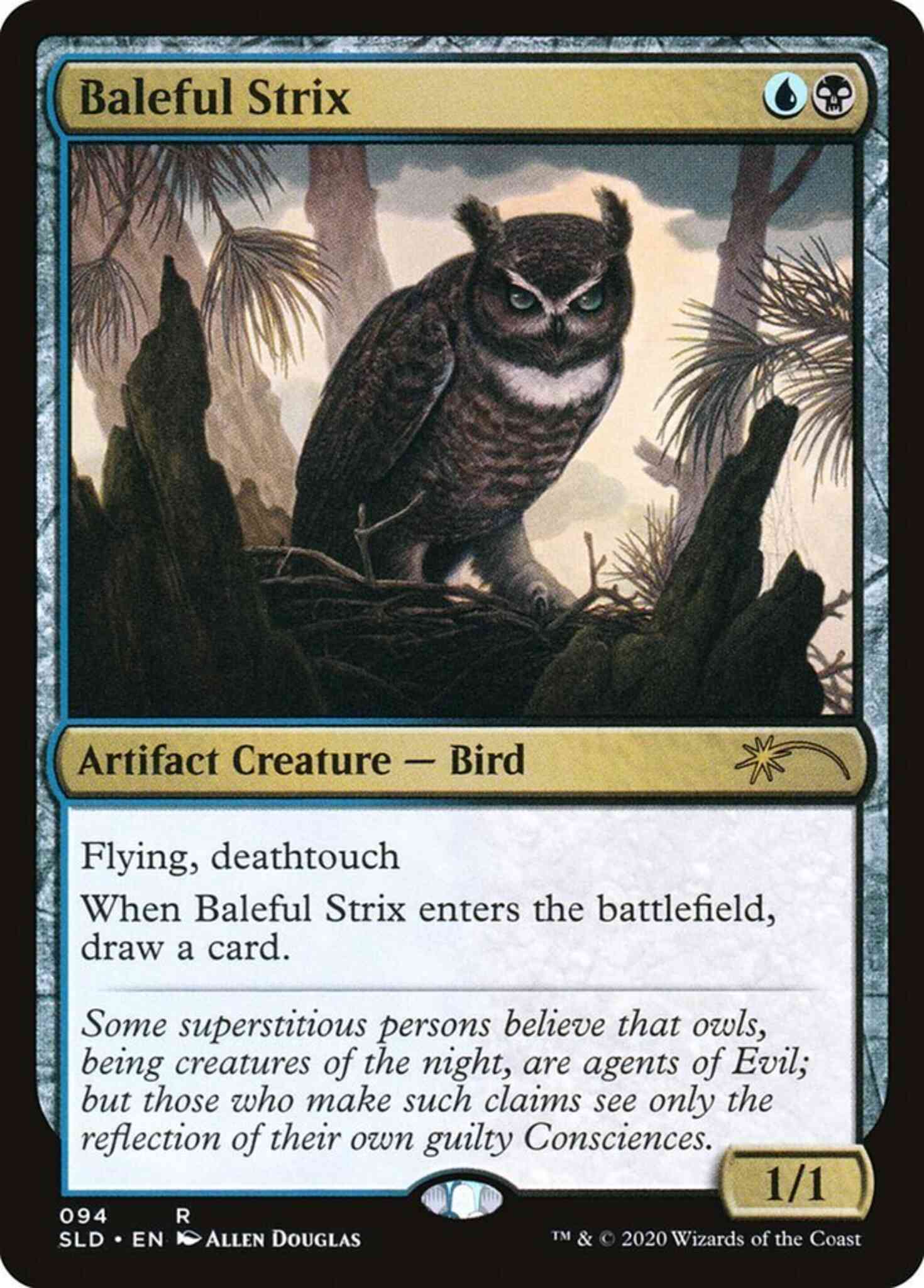 Baleful strix 0094 – Magic Baleful Strix [0094] [Ornithological Studies] [Secret Lair Drop] [Non-Foil]