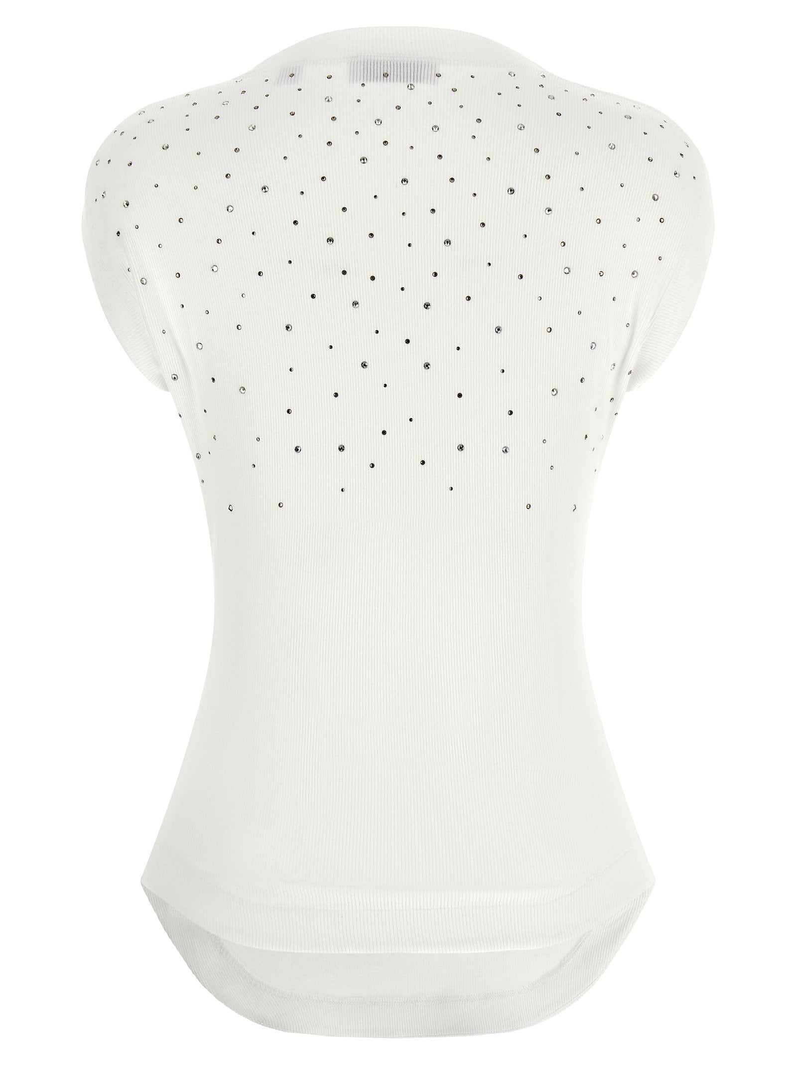 Off White Top Swarowski – 95% viscose, 5% elastane - view 2