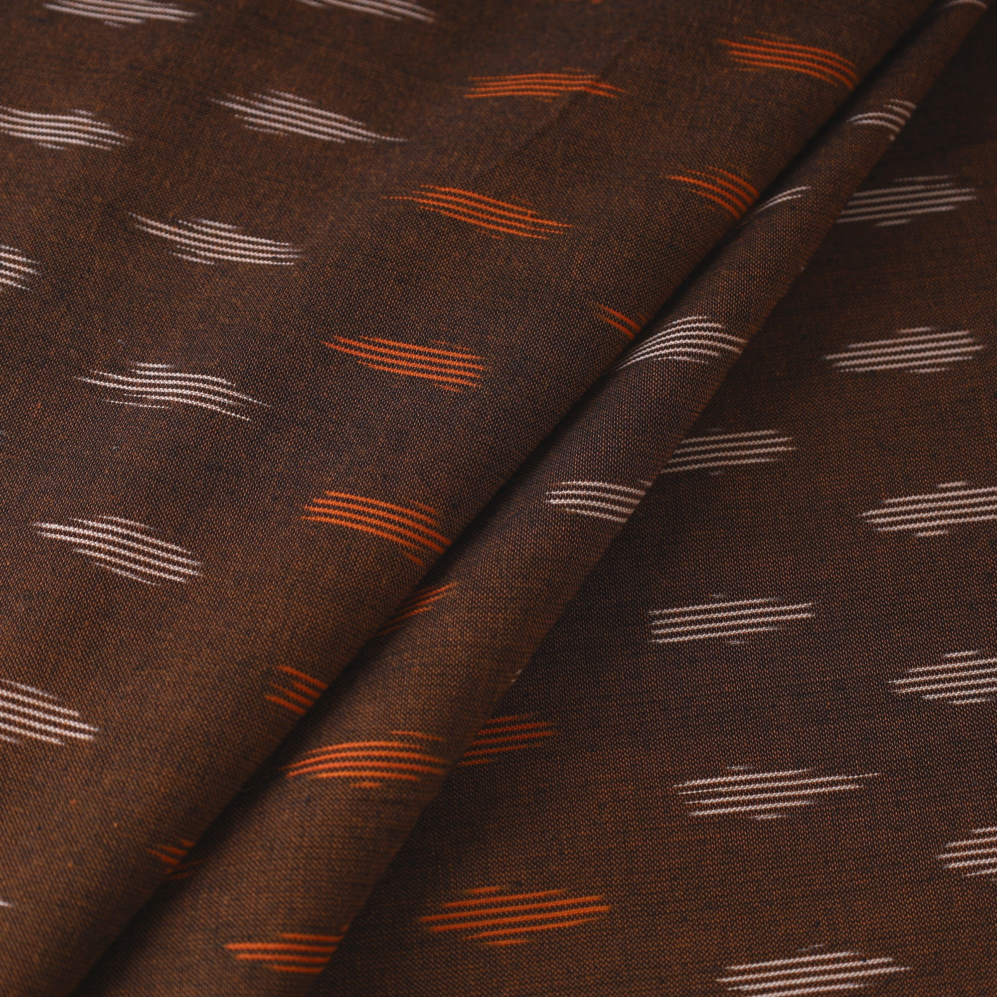 SOUTH KARGHA Brown - Pochampally Ikat Weave Cotton Fabric 12 - view 2
