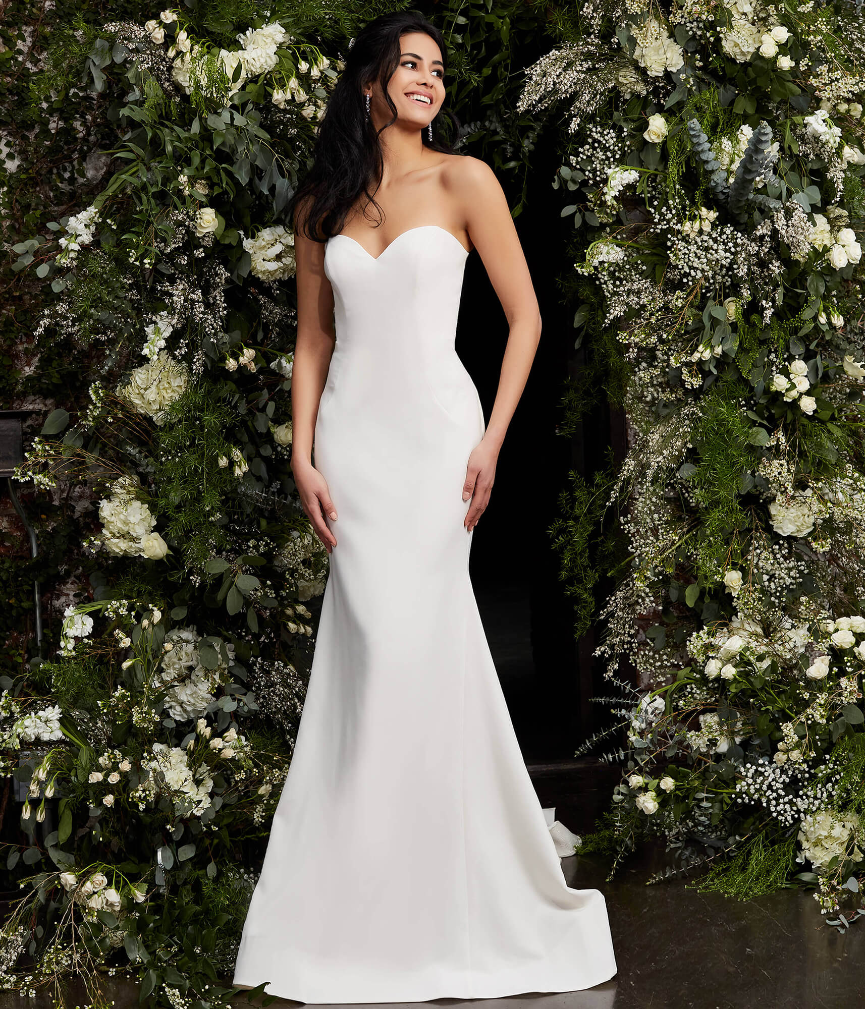 Jovani JB06912 Long Simple Mermaid Wedding Dress - view 4