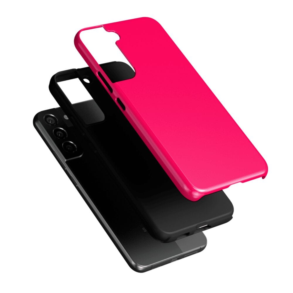 Casetry Think Pink | Solid Neon Pink Samsung Case - view 24