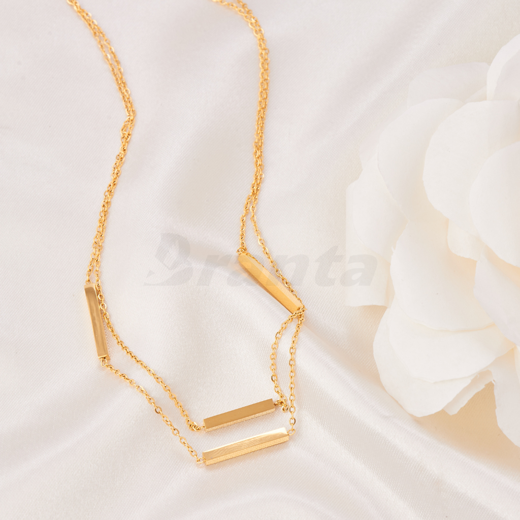 Branta Stainless Steel Bar Necklace - view 2