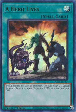 Yu-Gi-Oh! A Hero Lives - RA04-EN087 - Ultra Rare - 1st Edition
