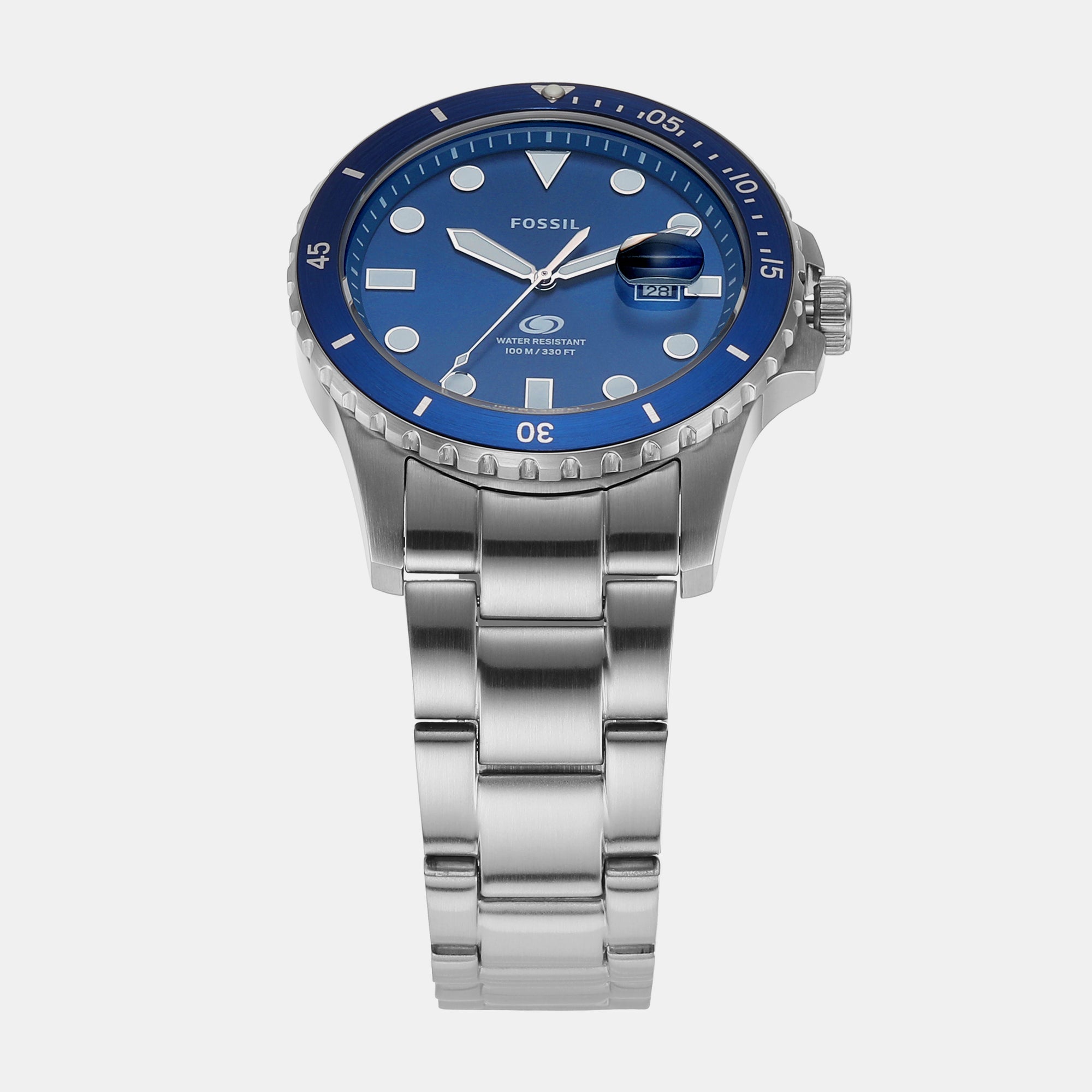 Fossil Blue Dive Men Quartz Blue Dial Analog Stainless Steel Watch FS6029 - view 5