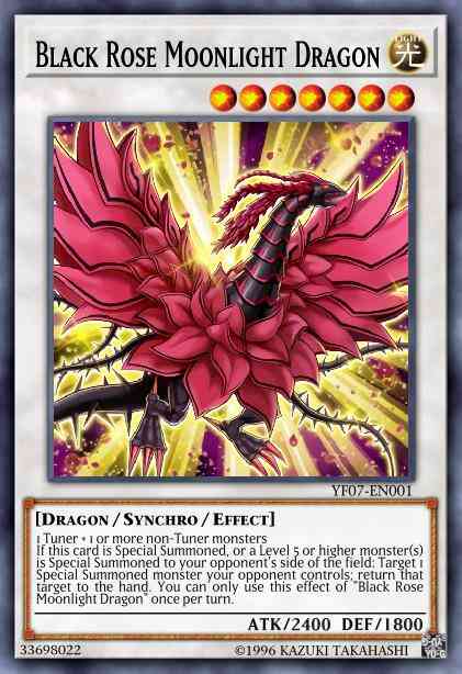 Yu-Gi-Oh! Black Rose Moonlight Dragon - YF07-EN001 - Ultra Rare - Limited
