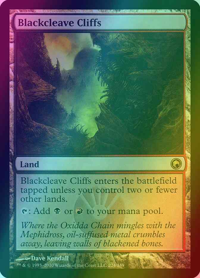 Blackcleave cliffs 224 – Magic Blackcleave Cliffs [224] [Scars Of Mirrodin] [Foil]