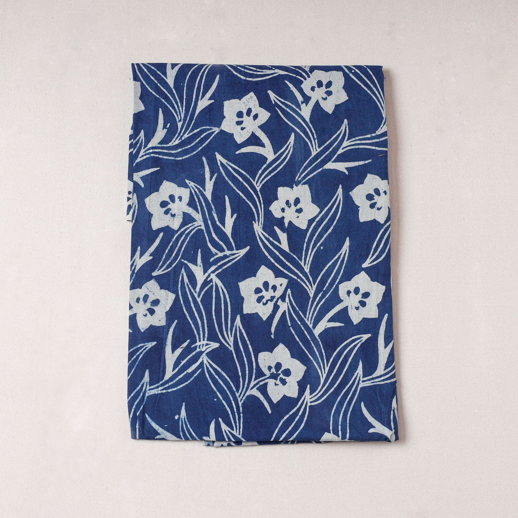 BINDAAS UNLIMITED Blue - Bindaas Block Printing Natural Dyed Cotton Precut Fabric