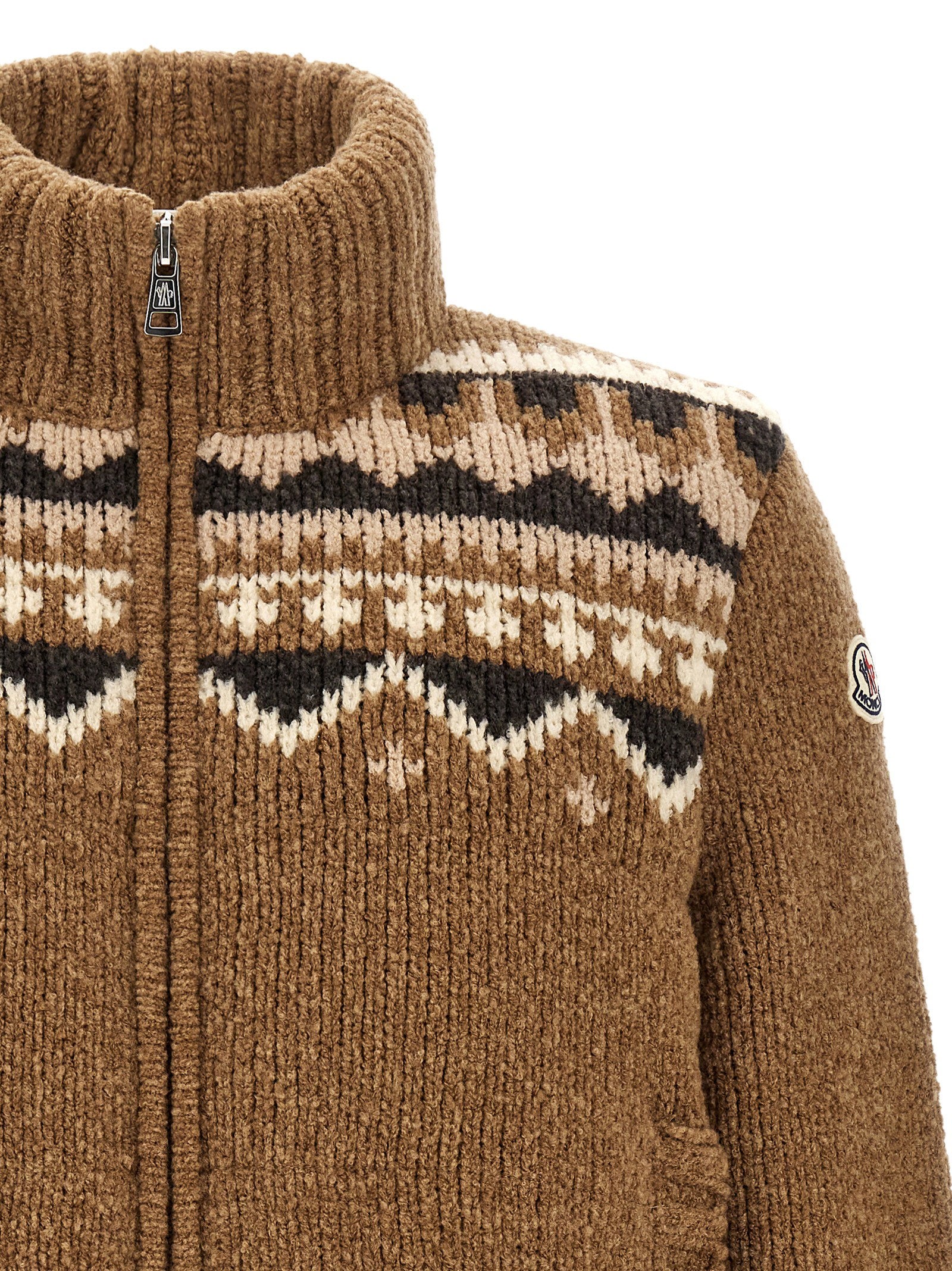Moncler Geometric Bouclé Cardigan - view 3