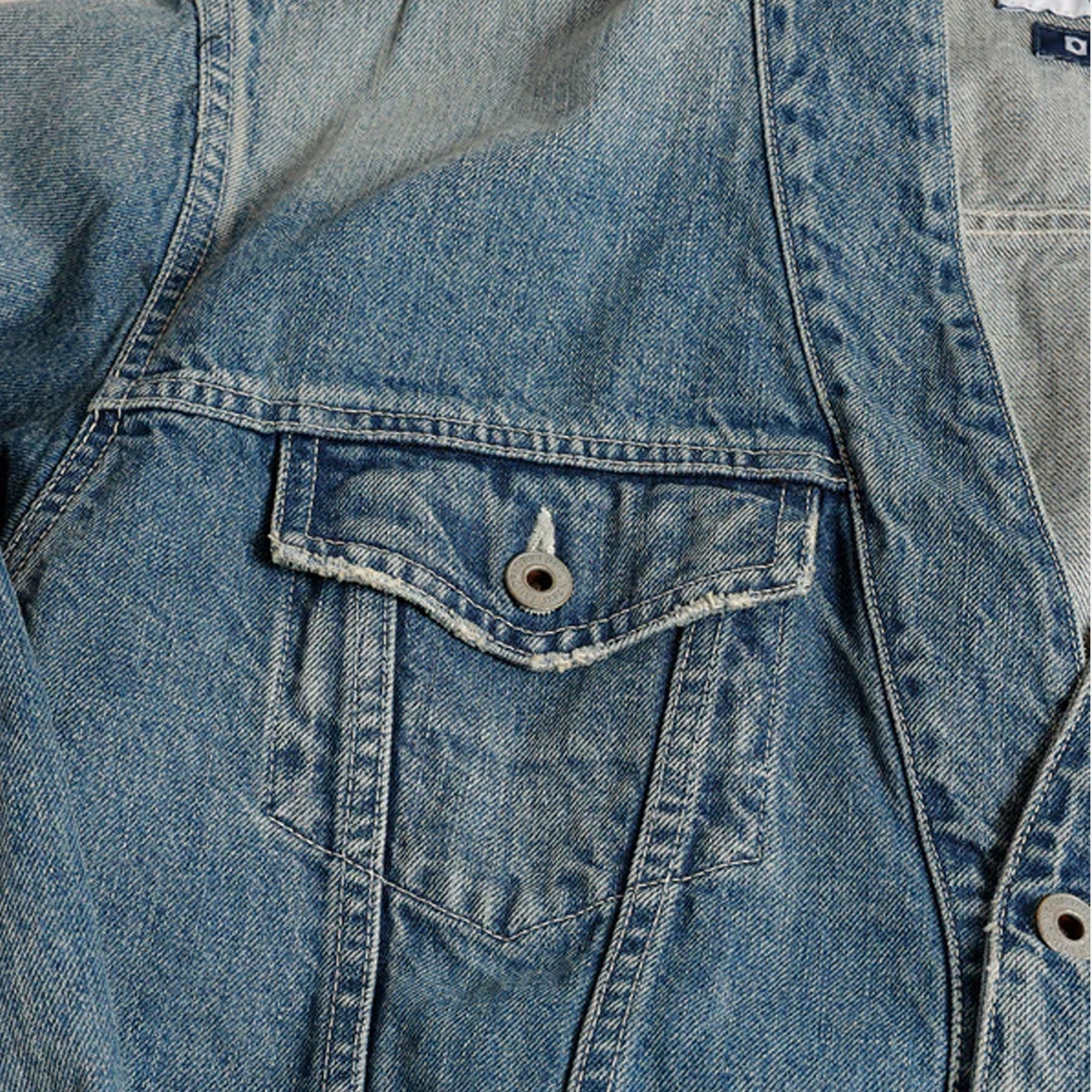 Fdmtl | Denim Haori Jacket 4yr Wash { Indigo - view 9