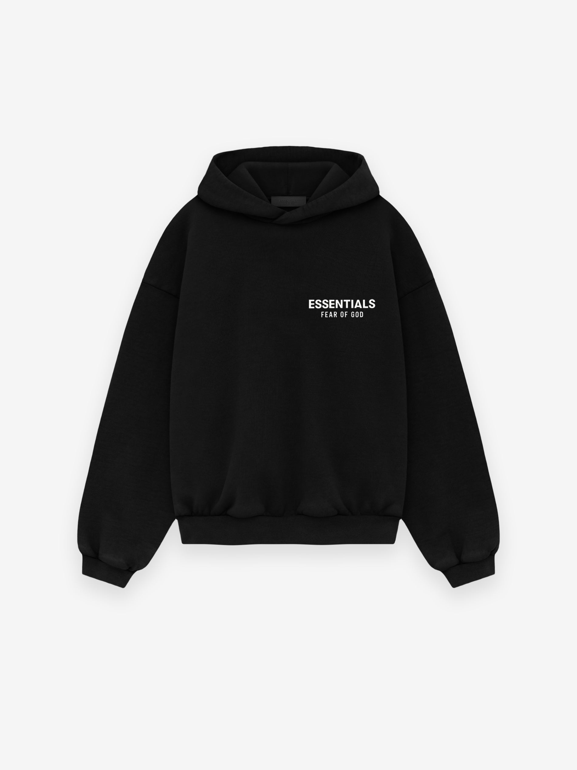 ESSENTIALS Kid's Fleece Hoodie – Black