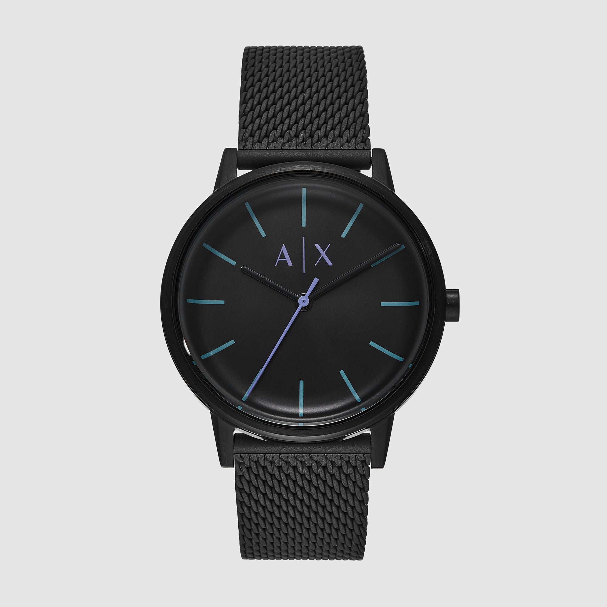Armani Exchange Cayde Men Quartz Black Dial Analog Stainless Steel Watch AX2760