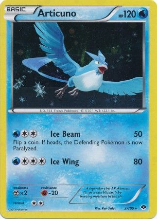 Promo blister pack – Pokémon Articuno - 27/99 - Promo [Blister Pack] [BW4MSP-27] [Cosmos Holo]