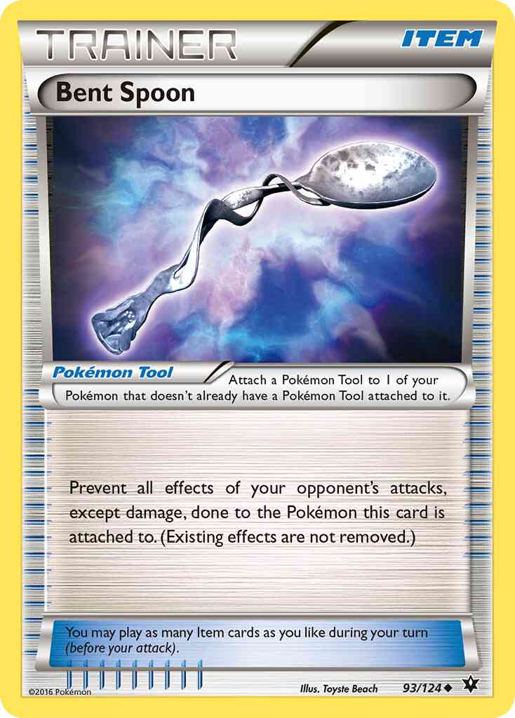 Uncommon xy10-93 reverse – Pokémon Bent Spoon - 93/124 - Uncommon [xy10-93] [Reverse Holo]