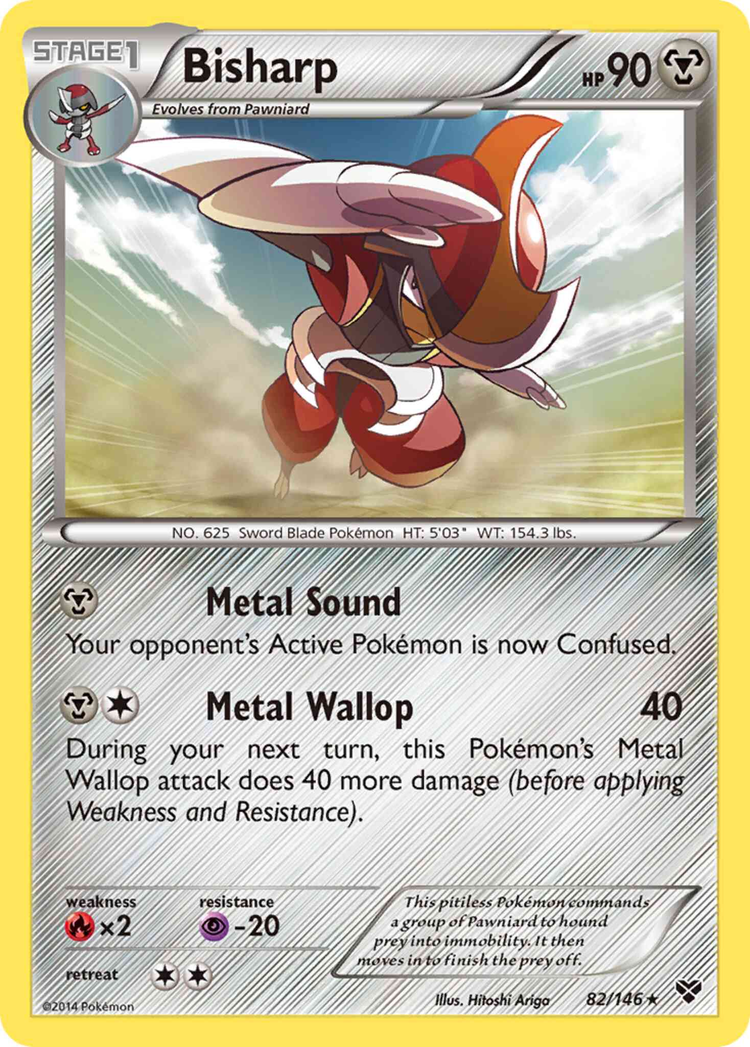 Rare xy1-82 non-holo – Pokémon Bisharp - 82/146 - Rare [xy1-82] [Non-Holo]
