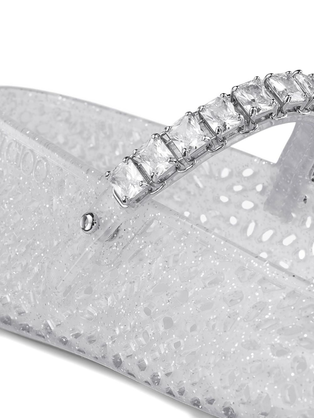 JIMMY CHOO Flat shoes SILVER – 100% Tpu - view 2