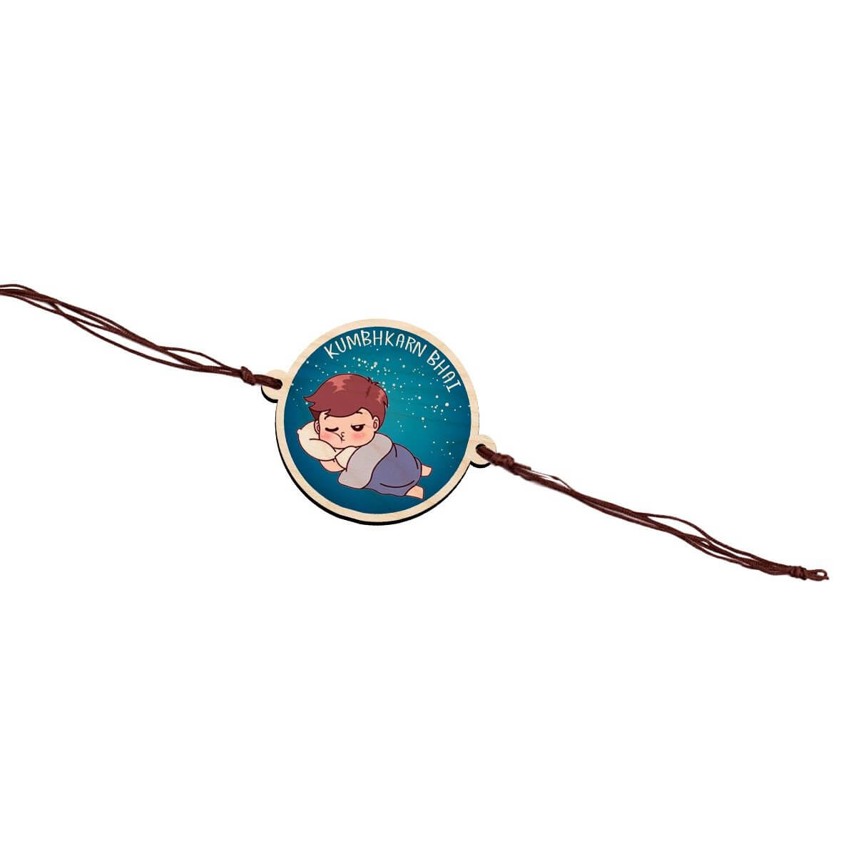 Bigsmall_cc Kumbhkaran Bhai Wooden Rakhi - view 6