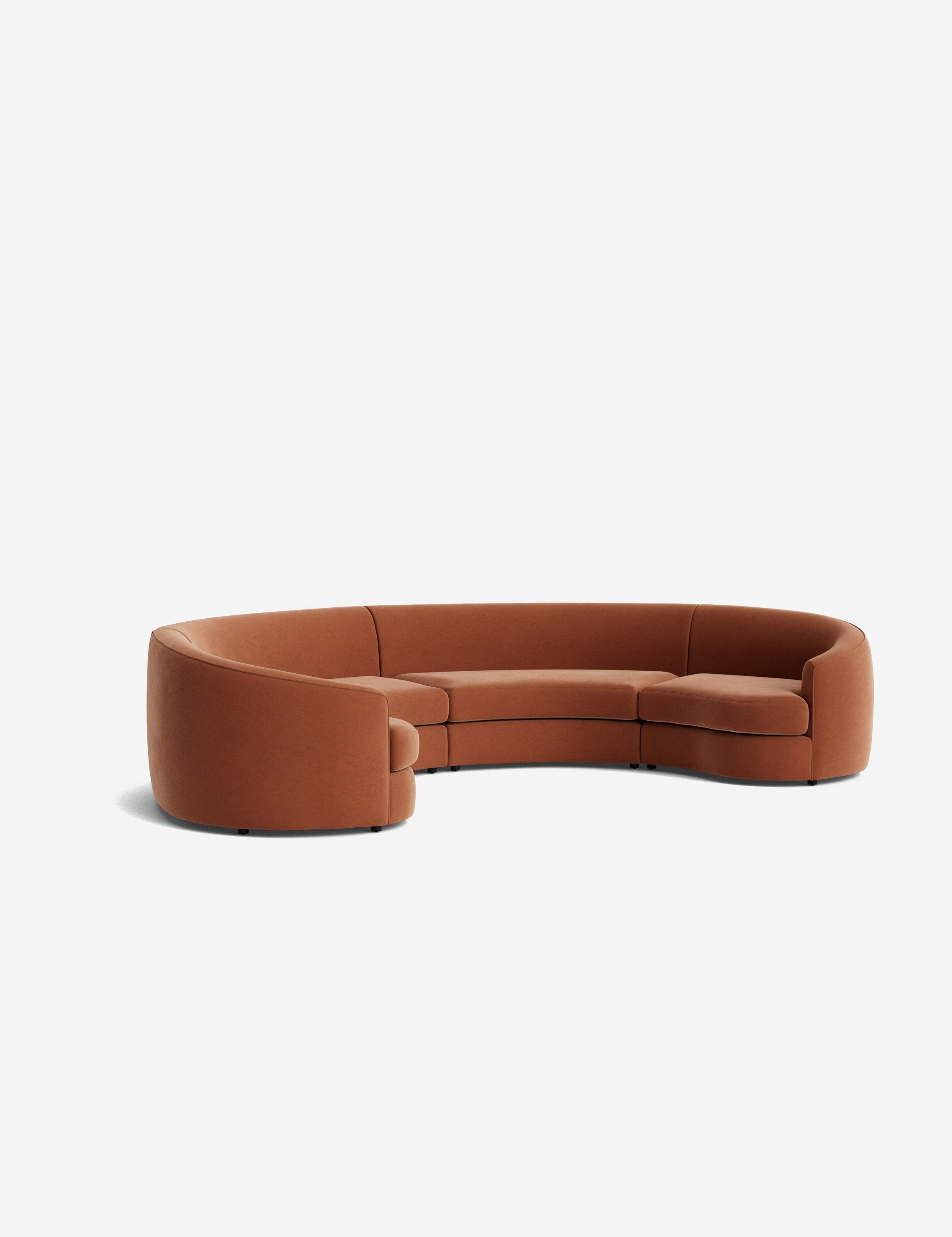 Lulu and Georgia Imada Modular Curved Sectional Sofa - view 117