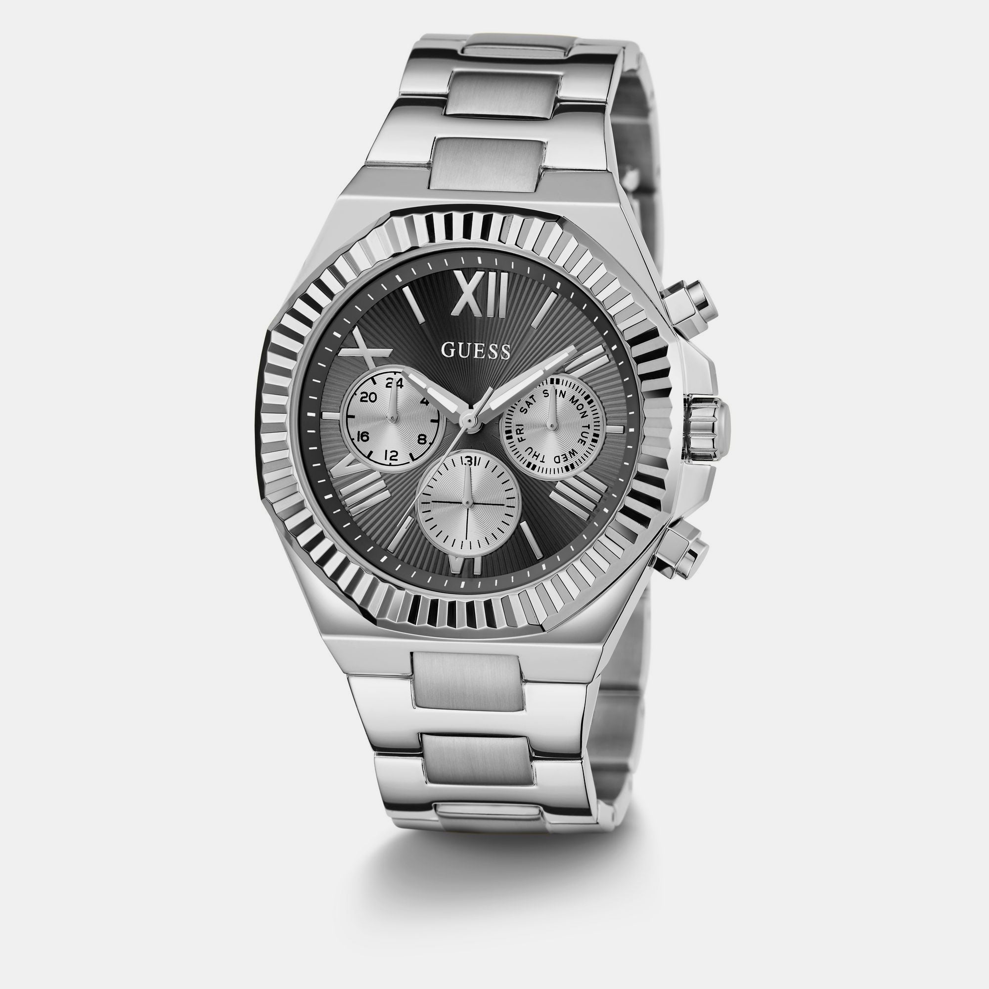 Guess Dress Men Quartz Black Dial Multi-Function Stainless Steel Watch GW0703G1 - view 2